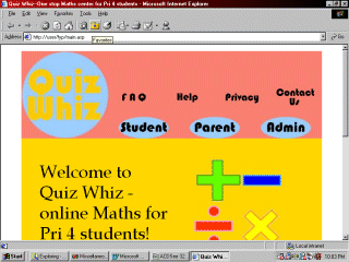 Screenshot of Quiz Whiz